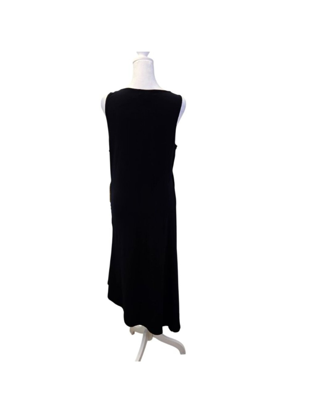 Michael Michael Kors Jersey Size Zip Asymmetrical Midi Dress Size Large - Picture 2 of 6